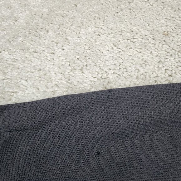 Vuori Short Sleeve Ace Button Down Charcoal Men Size Large Small Holes See Photo - Picture 10 of 12